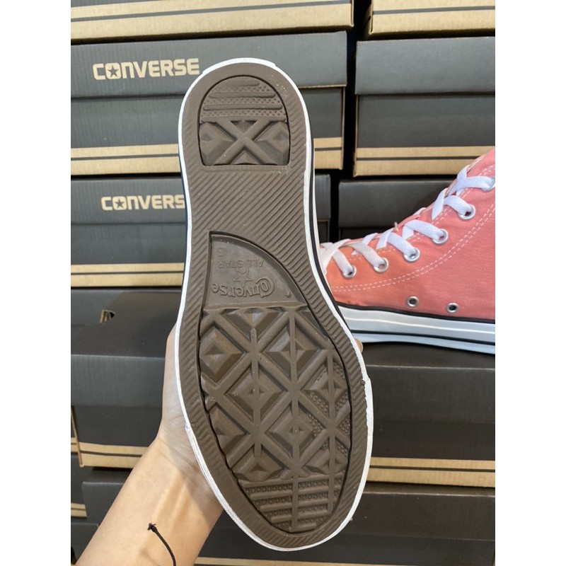 GIÀY SNEAKERS CONVERSE CLASSIC CHUCK TAYLOR HỒNG CÁNH SEN CỔ CAO FULL BOX SIZE 37/23cm(Real 100%/2Hand)