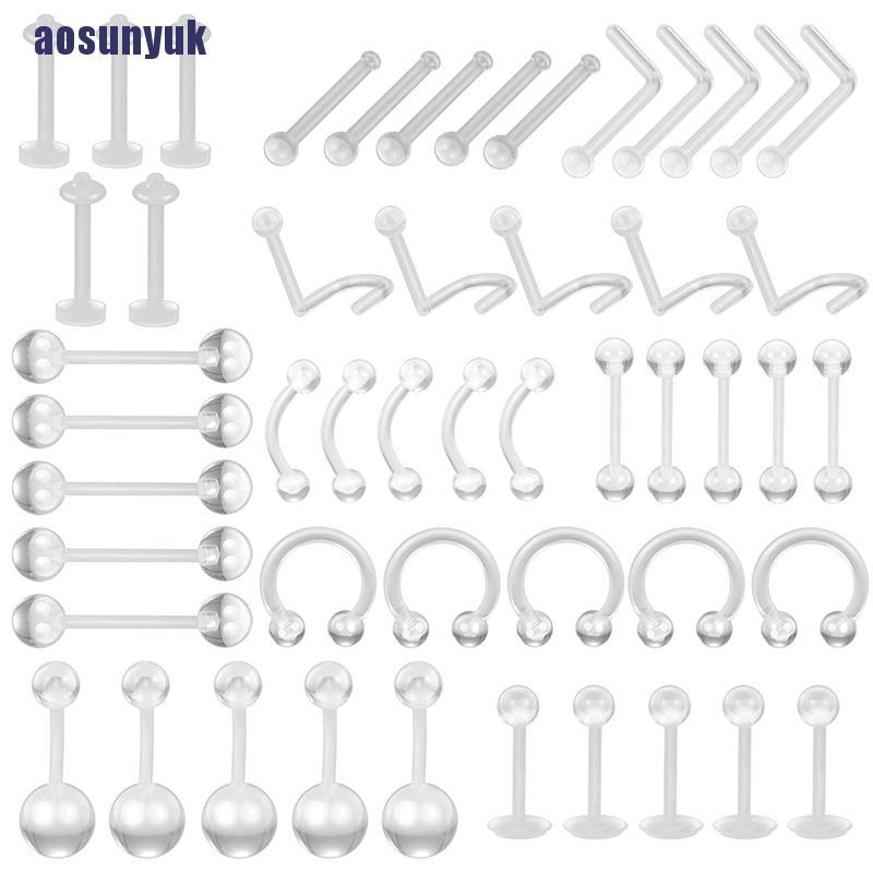 Khuyên Xỏ Cơ Thể Bằng Acrylic Trong Suốt