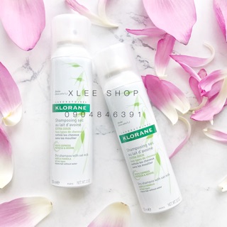 Dầu gội khô dành cho tóc thường Klorane Dry Shampoo with Oat Milk 150ml hàng chính hãng Pháp