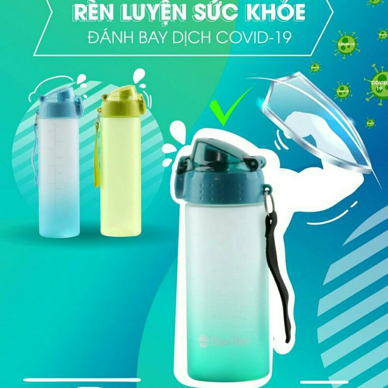 Bình đựng nước học sinh cầm tay 500ml và 700ml Rạng Đông