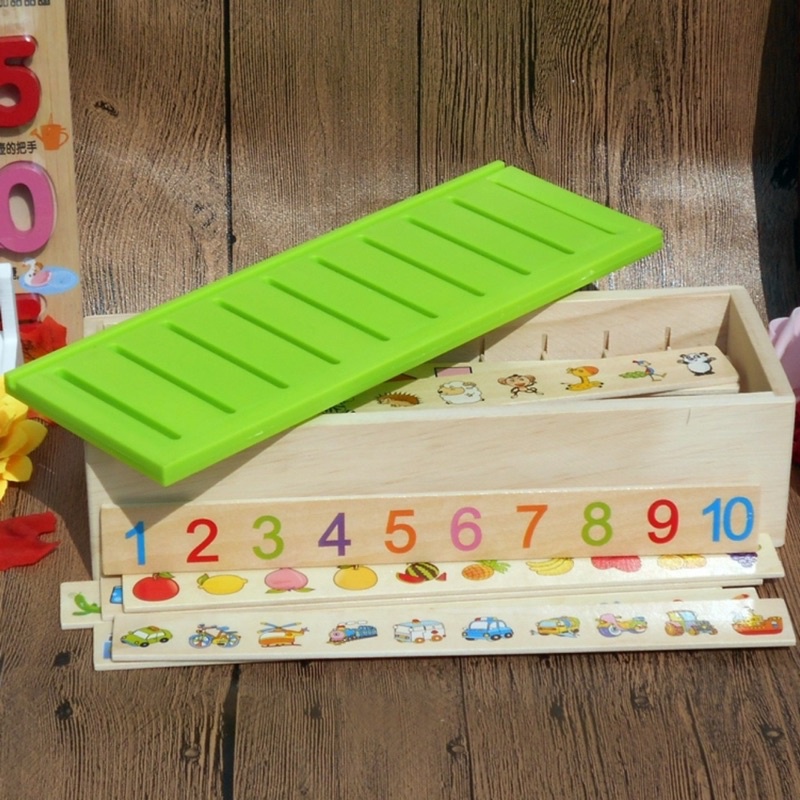 Hộp thả hình theo chủ đề bằng gỗ đồ chơi trí tuệ nhận biết có 8 chủ đề với 80 thẻ học dành cho bé từ 2 tuổi Binkids DC25