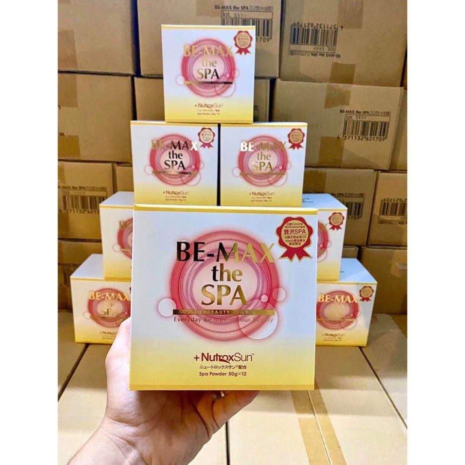 Bột tắm trắng Be Max the Spa bath powder Nhật Bản (Full Hộp 12 gói)