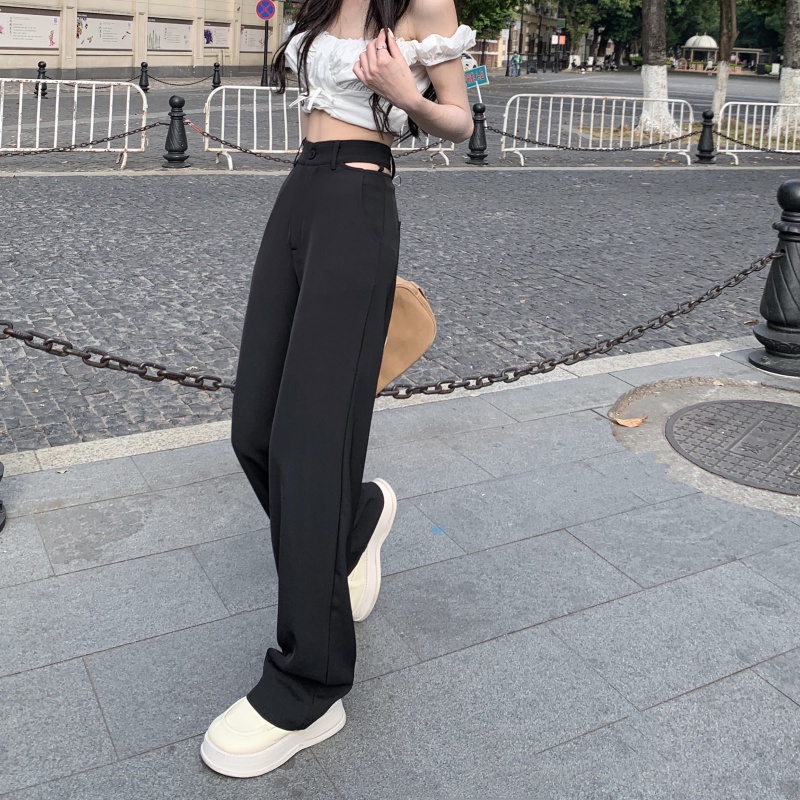 Quần XIAOZHAINV thiết kế ống rộng thời trang mùa hè đơn giản dành cho nữ