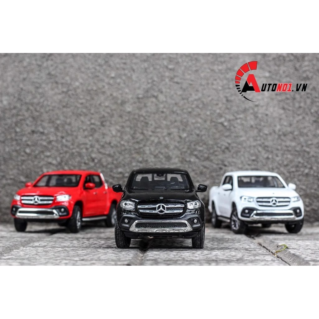 MÔ HÌNH XE BÁN TẢI MERCEDES - BENZ X - CLASS RED 1:27 WELLY 6682