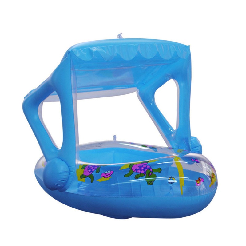 WMMB Inflatable Float Swimming Pool for Kids Sun Protection with Canopy Summer Toys