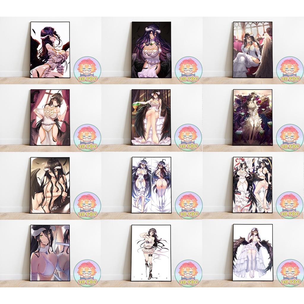 TRANH POSTER A4 GIẤY CAO CẤP Albedo ANIME MANGA + Overlord – TRANH TREO TƯỜNG TRANH DÁN TƯỜNG ANIME BY 2D TỘC SHOP
