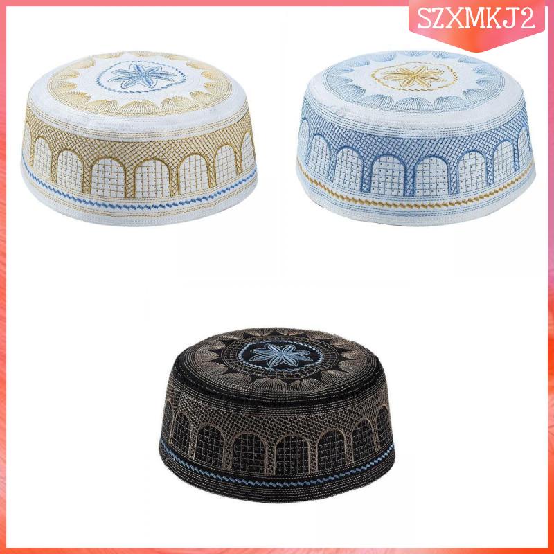 [szxmkj2] Set 3 Mũ beanie Trùm Đầu Thông Thoáng Phong Cách Hồi Giáo