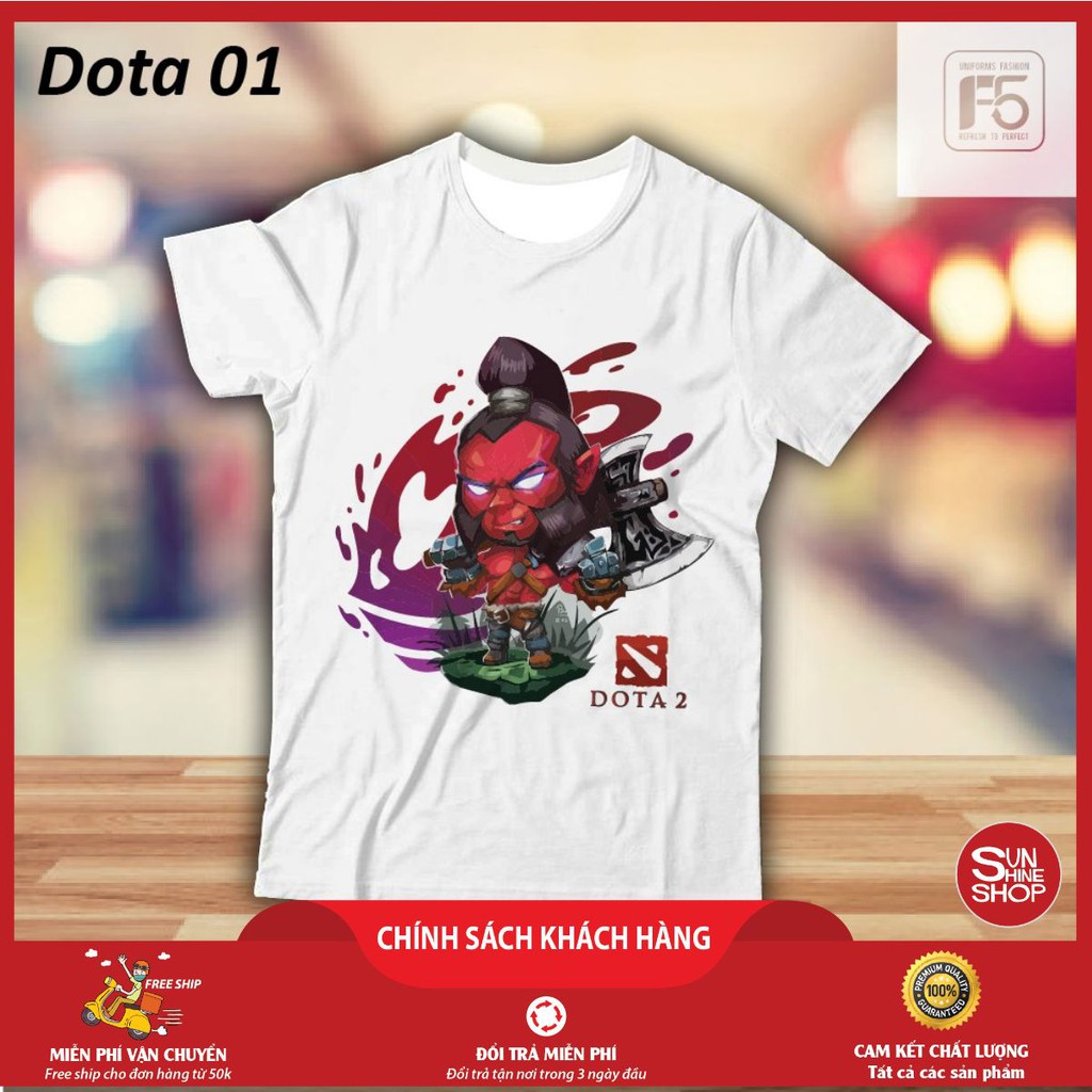 In Áo Đồng Phục Nhóm Dota 2 Giá Rẻ ( có in theo yêu cầu)