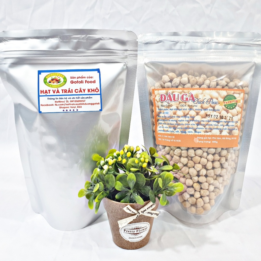 Đậu gà Gofoli không biến đổi gen, hạt to mẩy, thơm bùi, cho bé ăn dặm, 500g/ Chickpea, NonGMO, gluten free, high quality