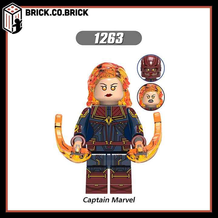 Lego Siêu Anh Hùng Non Đồ Chơi Lắp Ráp Minifigure Super Hero Marvels Avengers Captain Marvel War Machine Hawkeye X0258