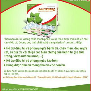 AN TRĨ VƯƠNG HỘP 30 VIÊN