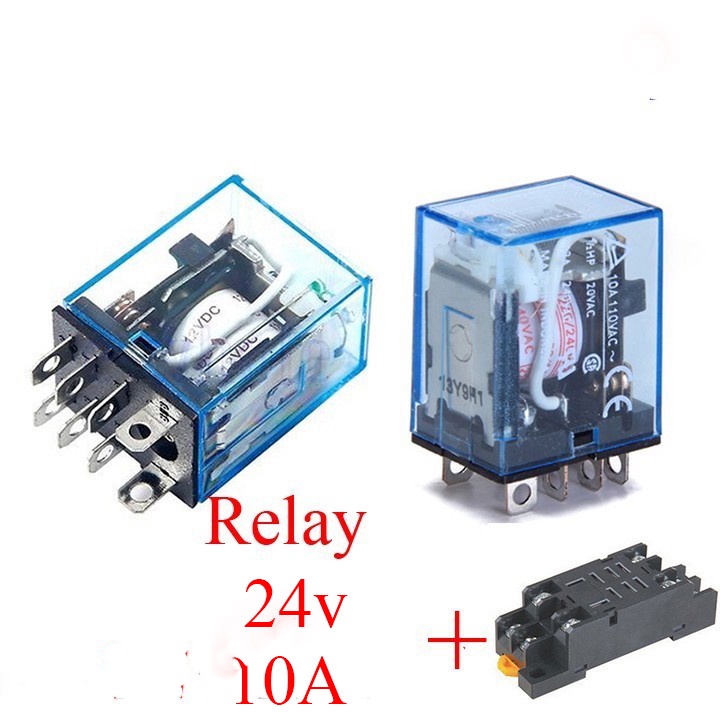 RELAY OMRON LY2NJ 24VDC 10A 8 chân lớn+ĐẾ