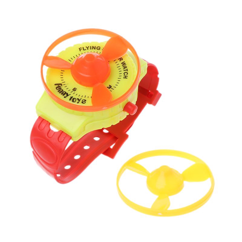 ST❀Funny UFO Flying Saucer Disc Watch Party Favors Kids Toys Wind Up Gadget Gift
