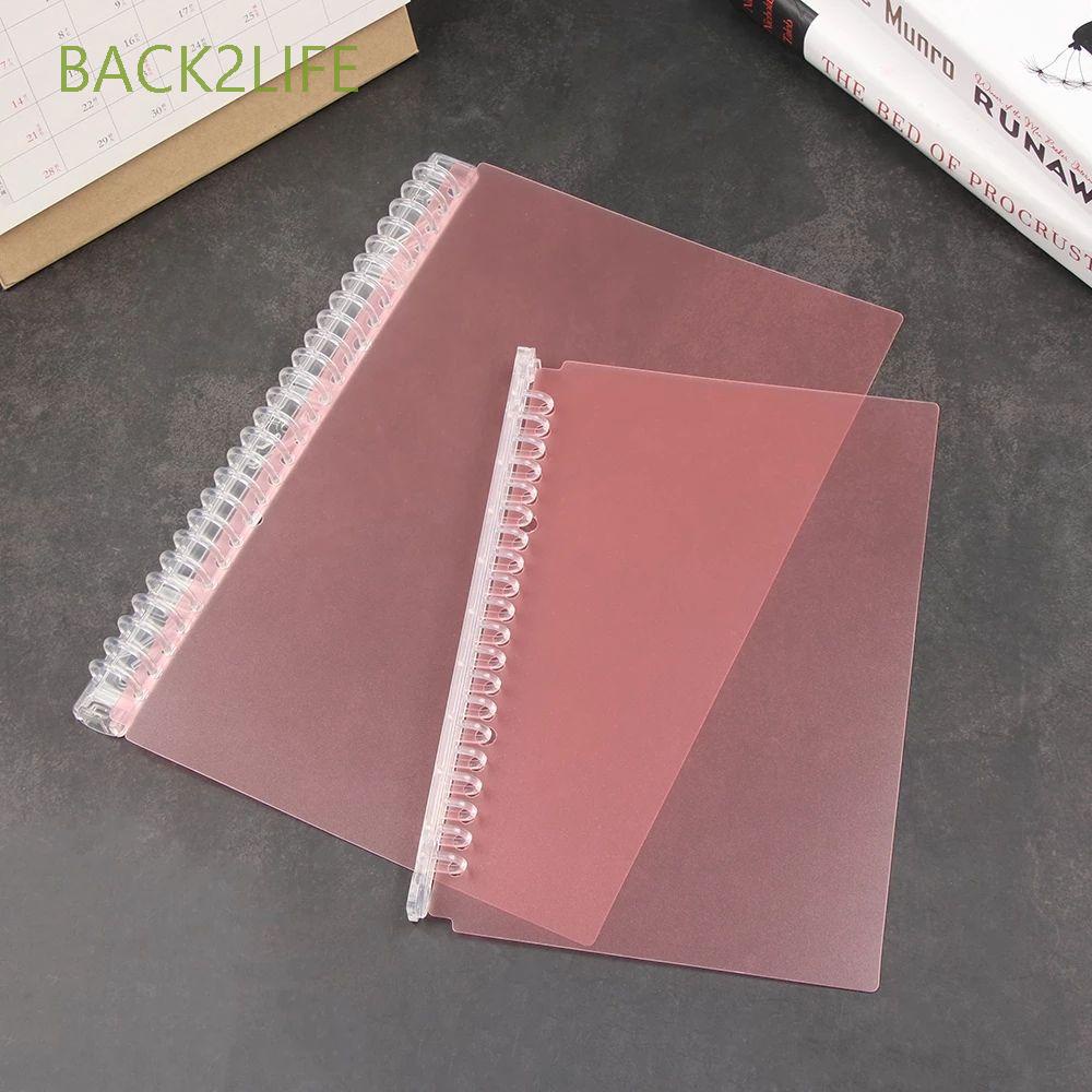 Vỏ Bọc Sổ Tay Bằng PP Có Khóa Kéo Khổ A5 B5 20/26 Lỗ Lấp Lánh Tiện Dụng