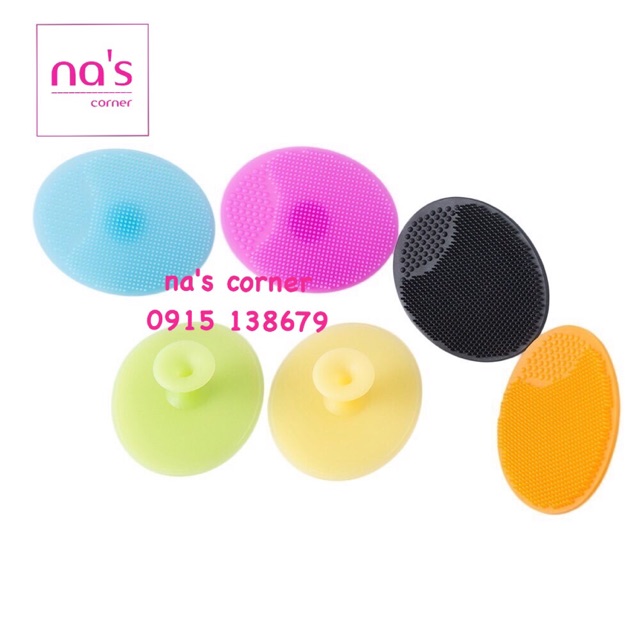 Miếng silicone mềm rửa mặt tạo bọt mịn êm, massage mặt, hạn chế mụn đầu đen | BigBuy360 - bigbuy360.vn