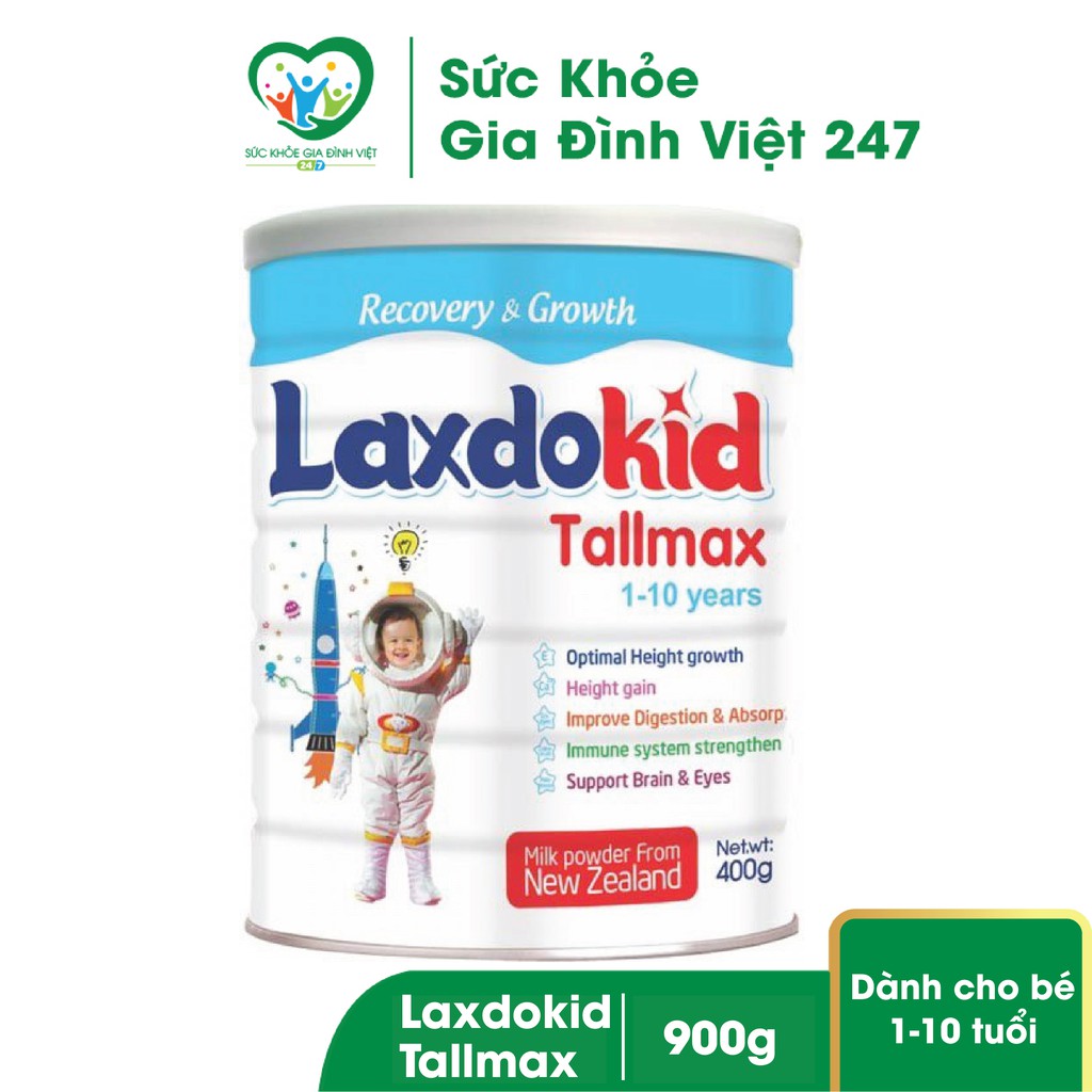 Sữa Laxdokid Tallmax 900g - Dành cho trẻ từ 1-10 tuổi