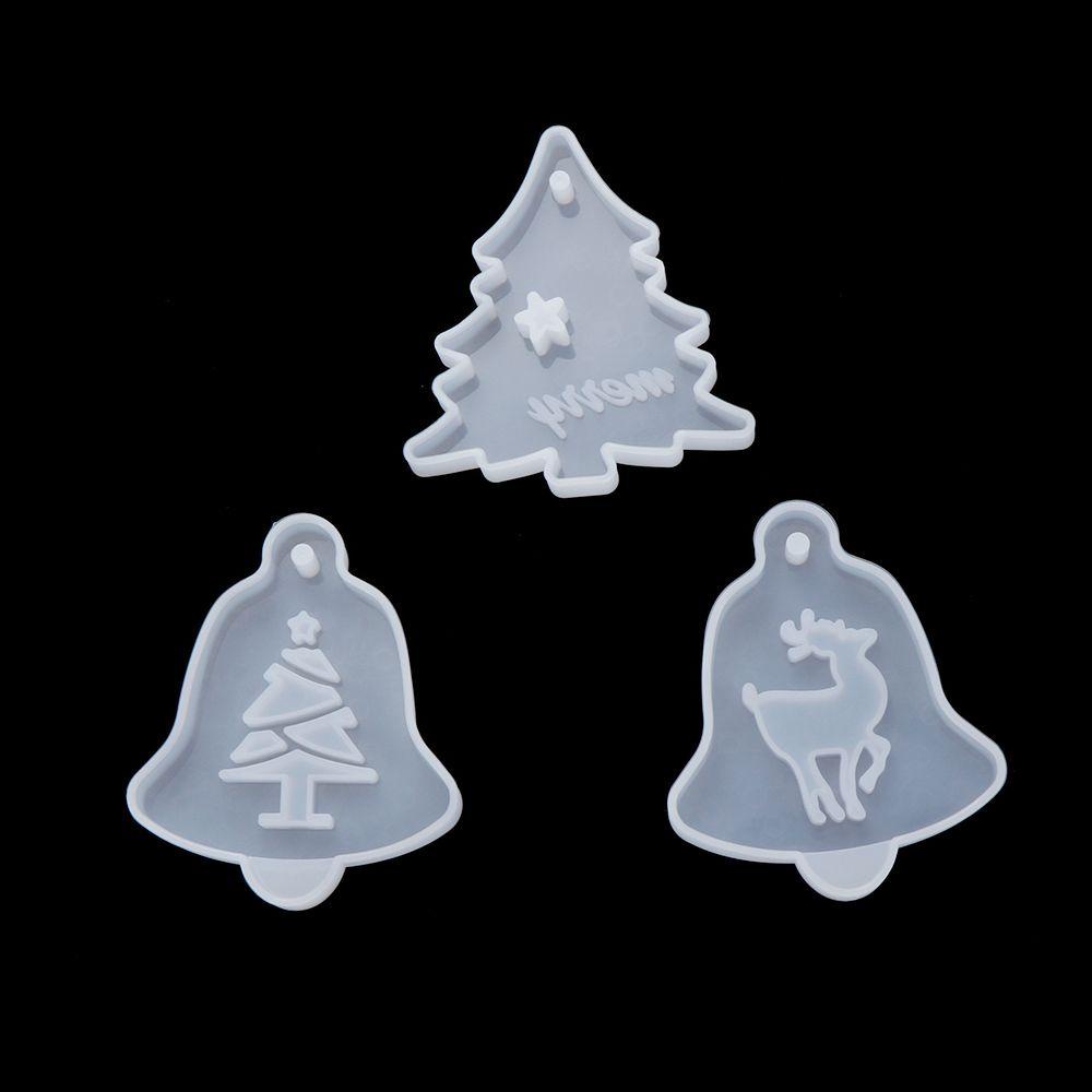 1 / 3 Khuôn Silicone Làm Trang Sức Hình Tuần Lộc Giáng Sinh