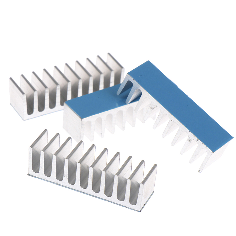 Set 10 Tấm Nhôm Tản Nhiệt 10x35 X 10mm Có Đệm Màu Xanh Dương Mới | BigBuy360 - bigbuy360.vn