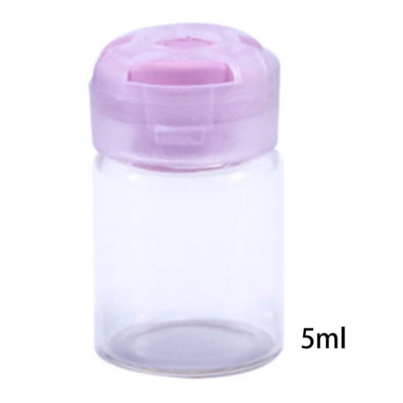 Lọ Thủy Tinh Rỗng Trong Suốt Có Nắp Màu Kẹo Ngọt 5ML YOUYO