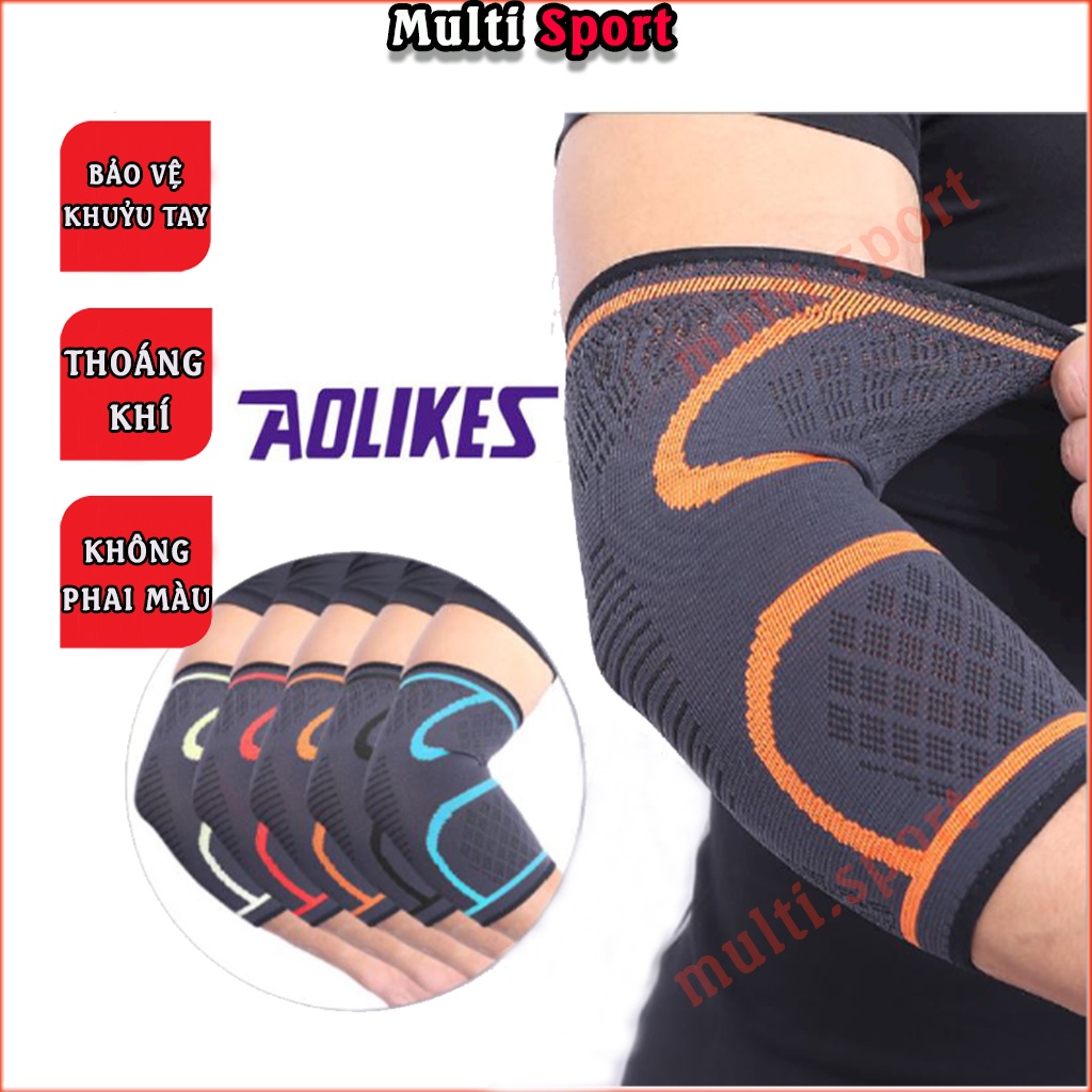 Băng khuỷu tay, băng bảo vệ khuỷu tay tập gym chính hãng aolikes 1 đôi
