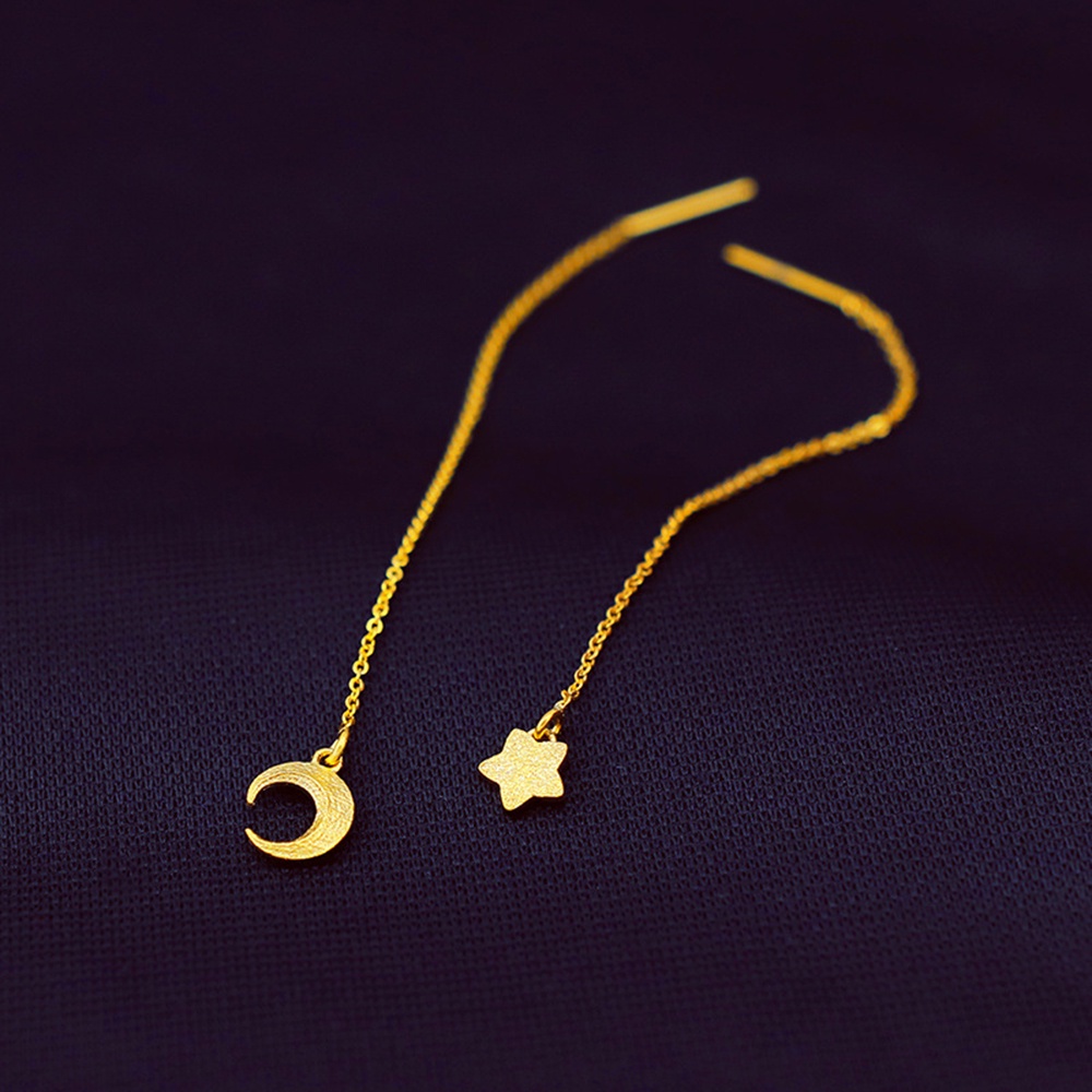 Bông Tai Hình Mặt Trăng Ngôi Sao Thời Trang Cho Nữ