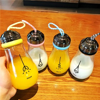 BÌnh nước thủy tinh bóng đèn 450ml