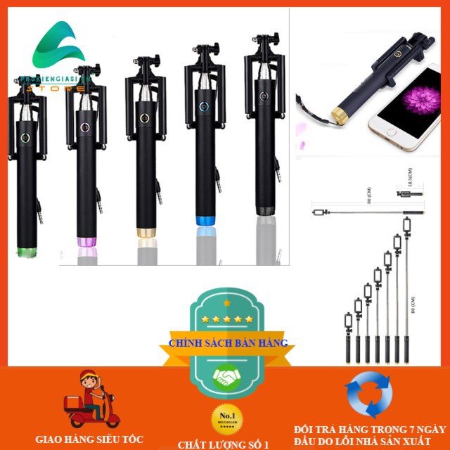 Gậy Selfie Tự Sướng Xi Sắt Chân 3.5 & Lingning.