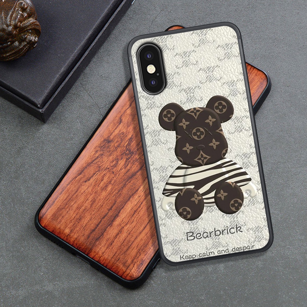 Ốp Lưng Iphone X - XS - XR - XSMAX , In Hình Gấu Robot họa tiết L-V màu sắc cực đẹp.