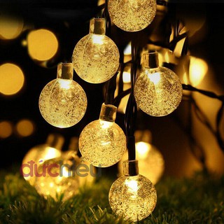 Bộ đèn bóng bi bọt nước dài 10m trang trí cây thông Giáng sinh Noel, trang trí cây mai cây đào Tết