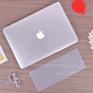 Combo 5in1 Case,Ốp Macbook Và Phủ Phím Màu Trong Mờ (Tặng Kèm Miếng Dán Màn Hình,Nút Chống Bụi,Kẹp Chống Gãy Sạc)