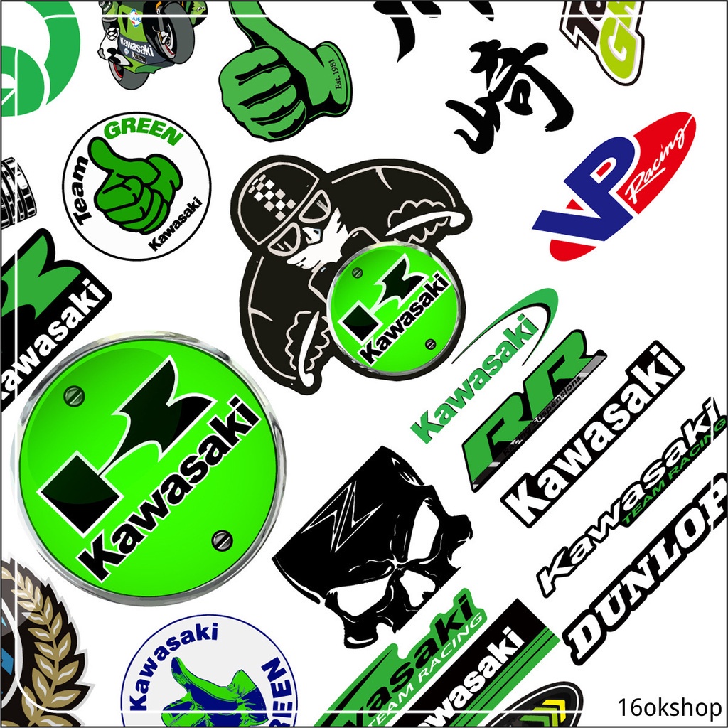 (Hàng Mới Về) Bộ 38 Miếng Dán Trang Trí Xe Mô Tô / Va Li Chống Nước 4011