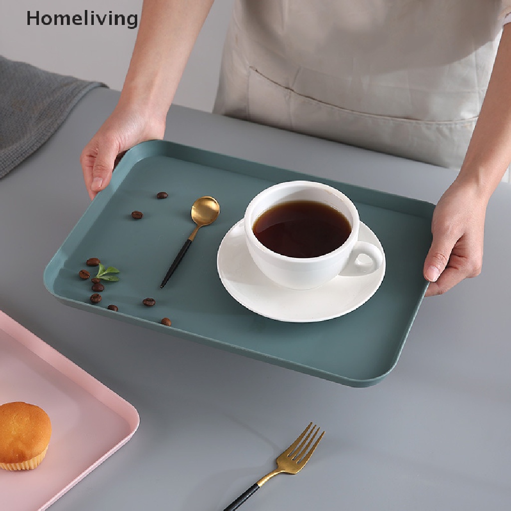 Khay Nhựa Đựng Trái Cây Hình Chữ Nhật Phong Cách Bắc Âu