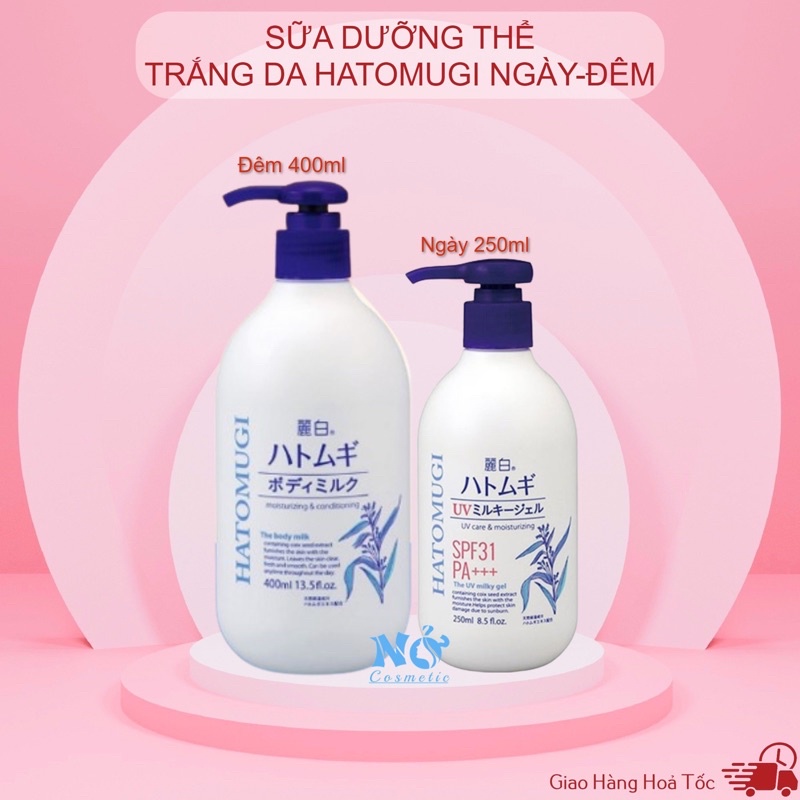 Sữa dưỡng thể chống nắng Hatomugi SPF31 PA+++ 250ml Nhật Bản