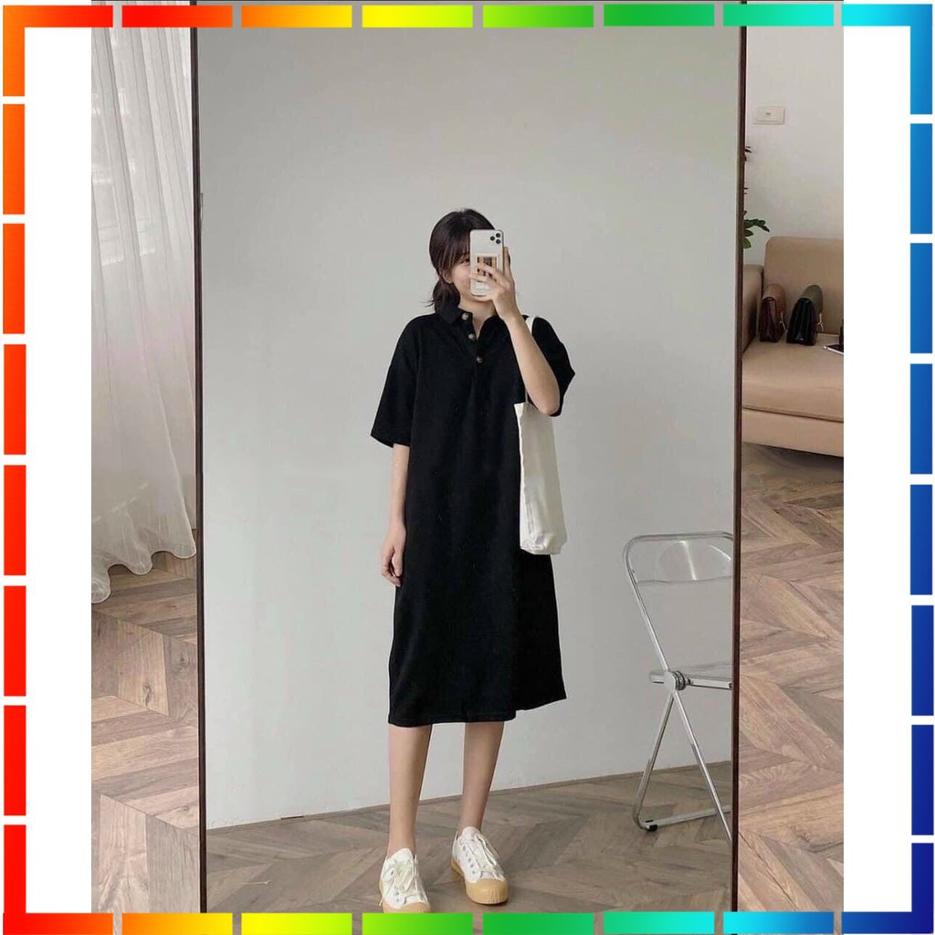 ( ẢNH THẬT ) - ÁO POLO DÁNG DÀI CÁ TÍNH CHẤT COTTON THOÁNG MÁT - MỊN MÀNG PHONG CÁCH HÀN QUỐC CỰC ĐẸ | BigBuy360 - bigbuy360.vn