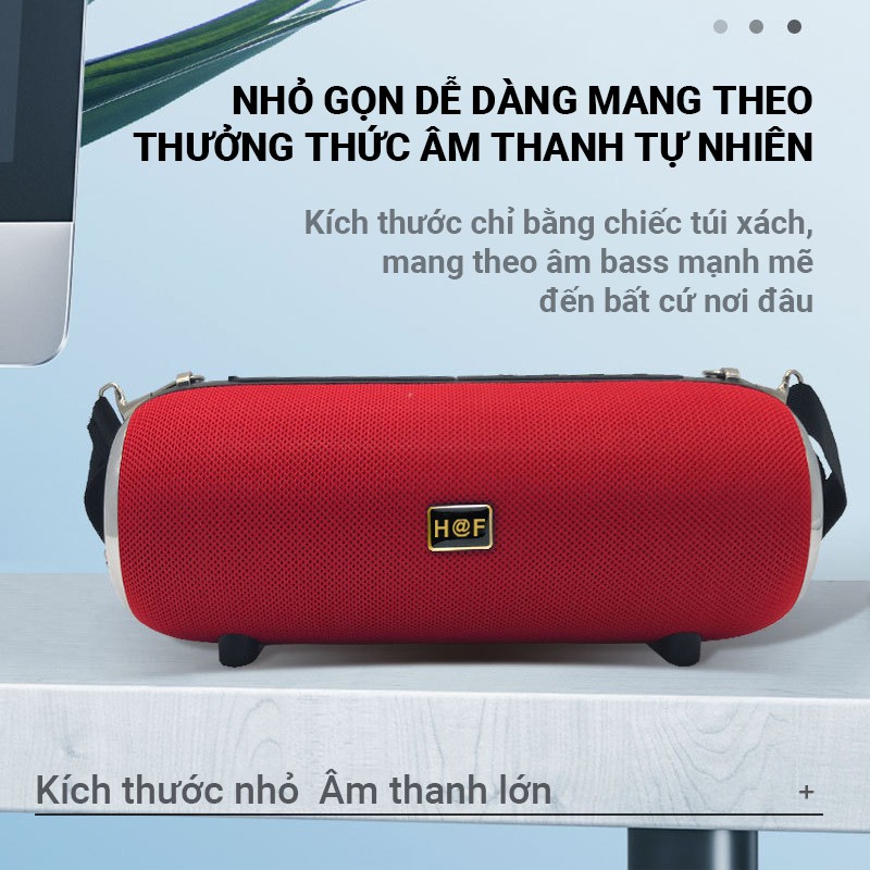 Loa Bluetooth HF-F666 công suất 5W*2 âm thanh HiFi, công nghệ không dây TWS kết nối 2 loa F666 cùng 1 lúc, nhiều màu sắc