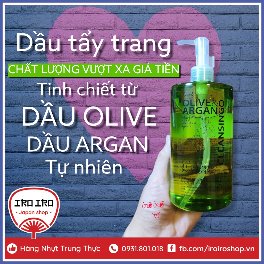 Dầu tẩy trang Olive & Argan Deve Nhật Bản