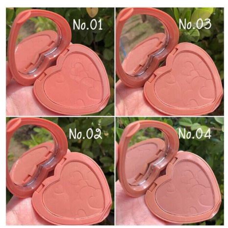 Phấn má hồng tone cam Kiss Bèauty Sweet Heart Blusher