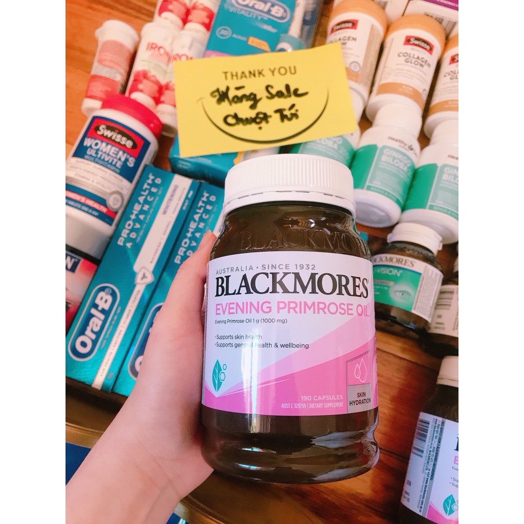 [Hàng mới đủ bill] Tinh dầu hoa anh thảo Blackmores Evening Primrose Oil (2 size)