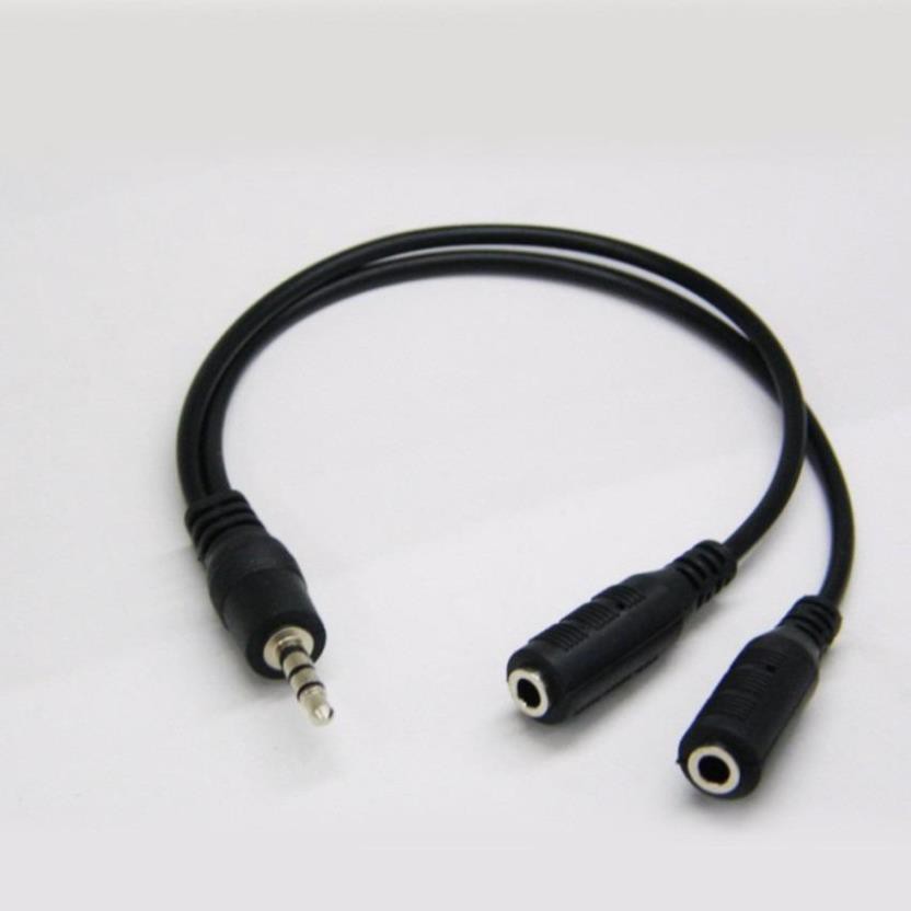 Jack chia âm thanh 1 ra 2 cổng audio 3.5 mm- Chia loa 1 ra 2, Cáp chia âm thanh từ 1 ra 2