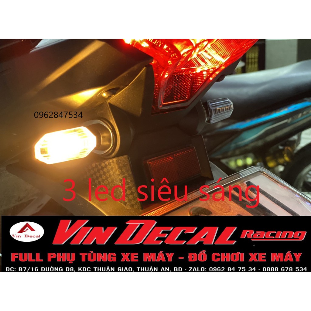 Xinhan Winner X mini có 3 led siêu sáng (Gắn ex150 155, vario, click, ex, winner x... mô tô) vin decal