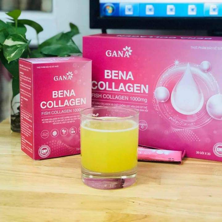 Bột Collagen Bena Gana - Hộp 30 gói nhỏ