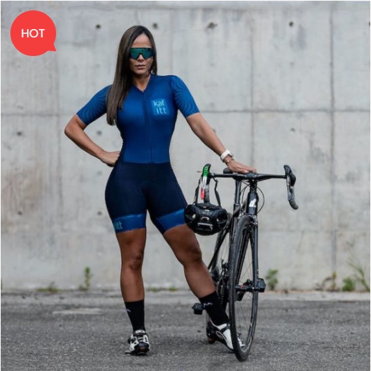 Bộ quần áo chạy xe đạp tay ngắn thời trang dành cho nam và nữ