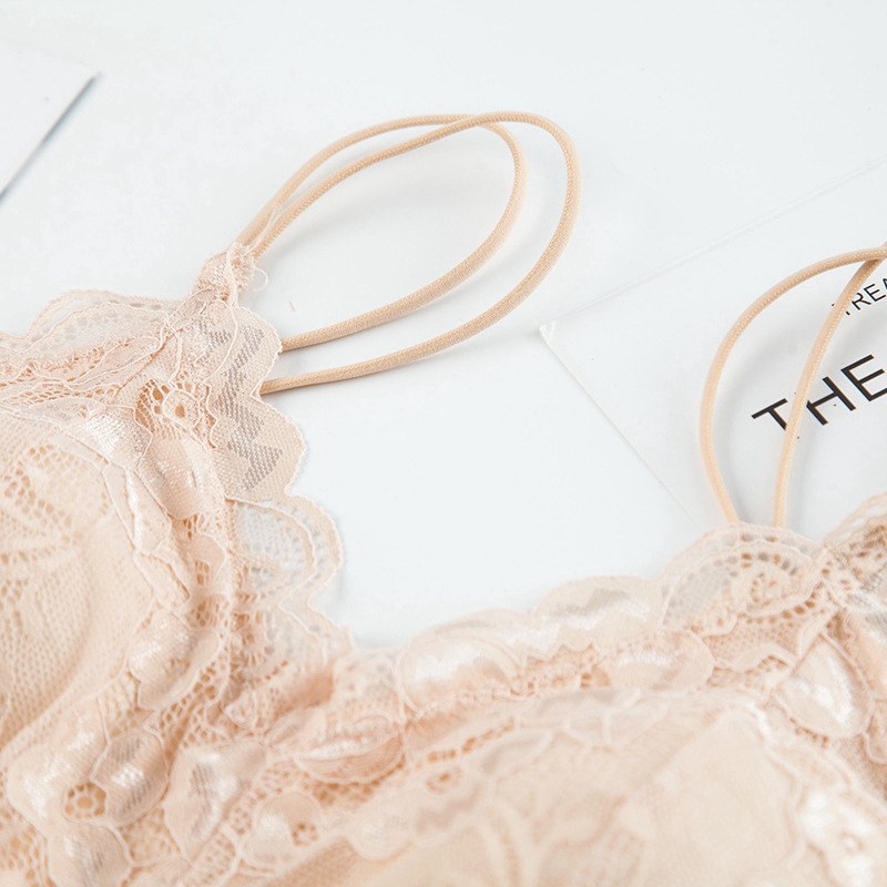 IELGY    Áo Lót Ống Ren Hoa Hướng Dương Lưng Đẹp