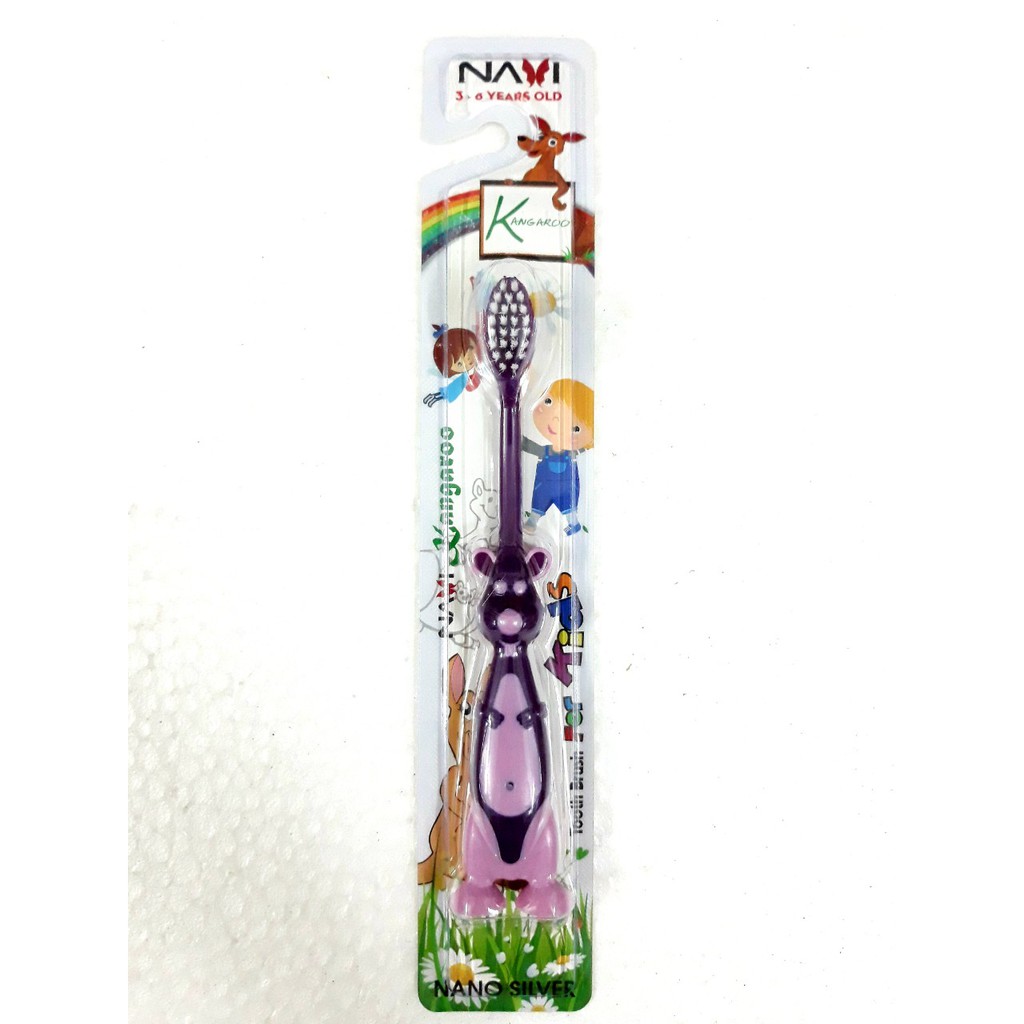 1 Cây Bàn Chải Trẻ Em NAVI Fof Kids BCK02 Kangoroo (Giao màu ngẫu nhiên)
