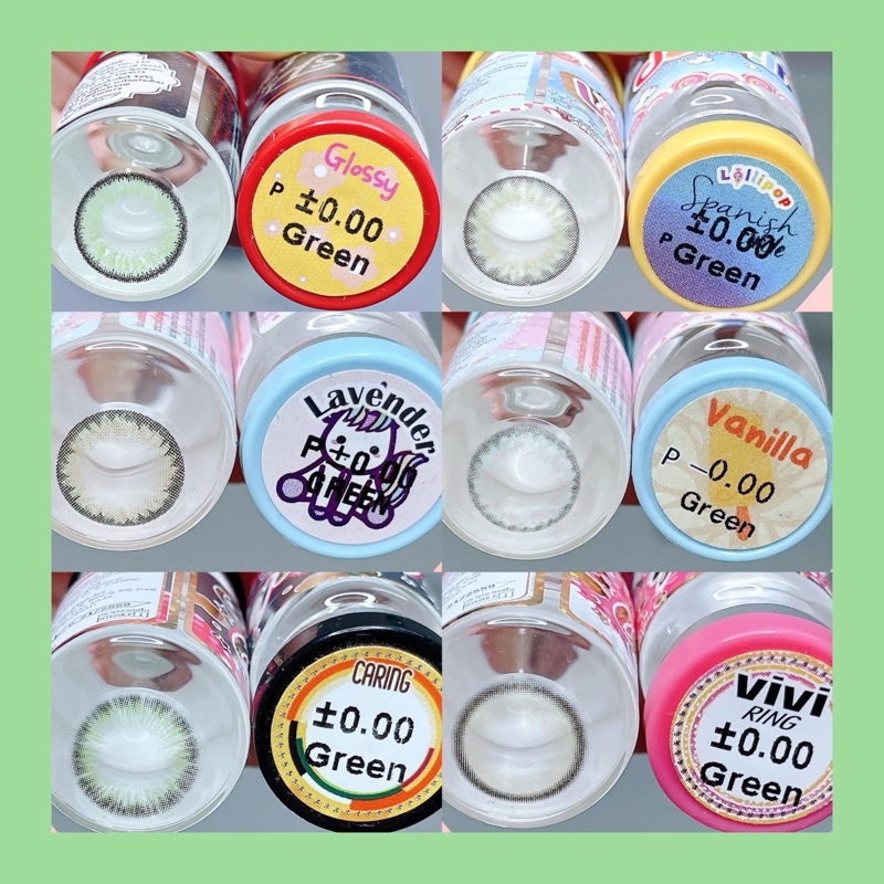 50 Mẫu lens Xanh lá-Green HOT_0 độ