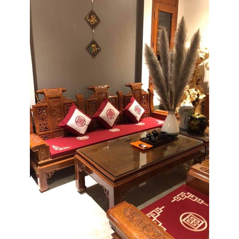 đệm ghế gỗ, ghế sofa( chọn mầu, kích thước theo yêu cầu)