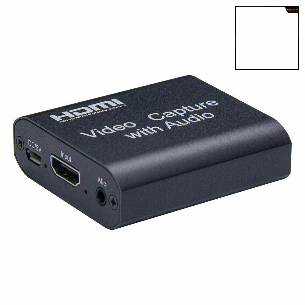 helsinki 1080P 30Hz HDMI-compatible Video Capture Audio Card Game Home Office Recorder with Loop
