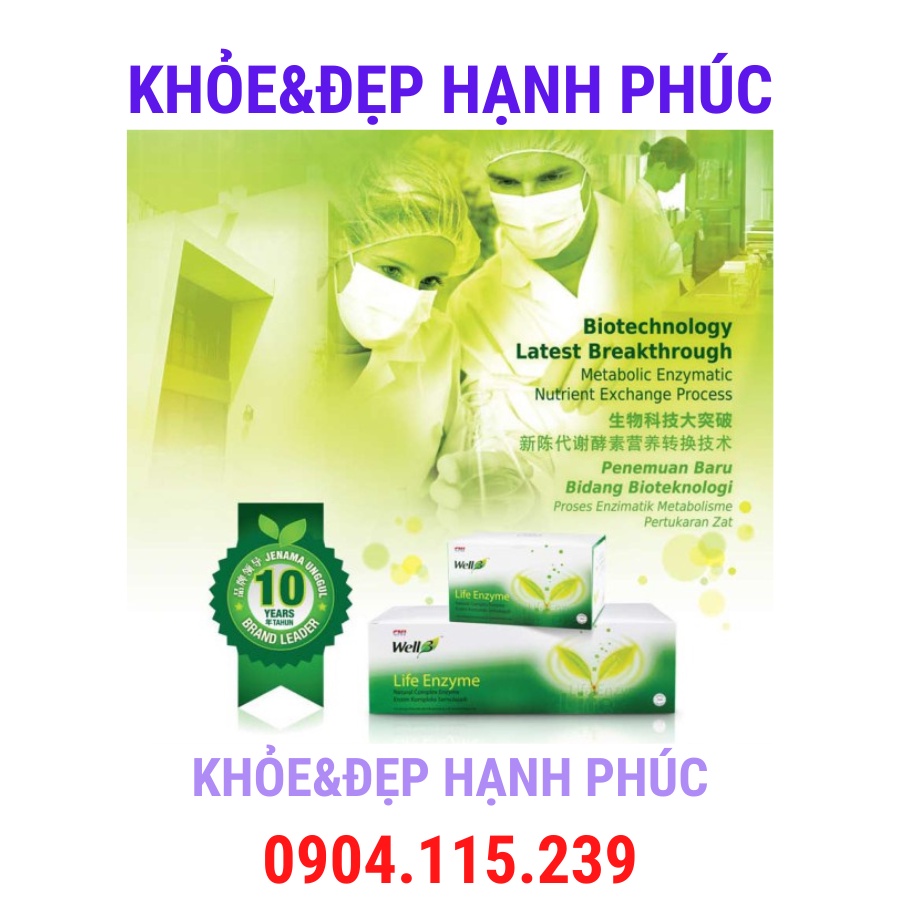 Thực phẩm bổ sung Weel3 life enzyme CNI – 15 gói/hộp - 4gr