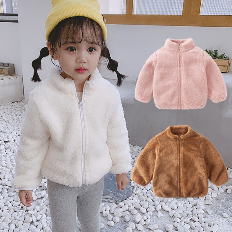 ÁO LÔNG CAO CỔ KHOÁ KÉO CHO BÉ