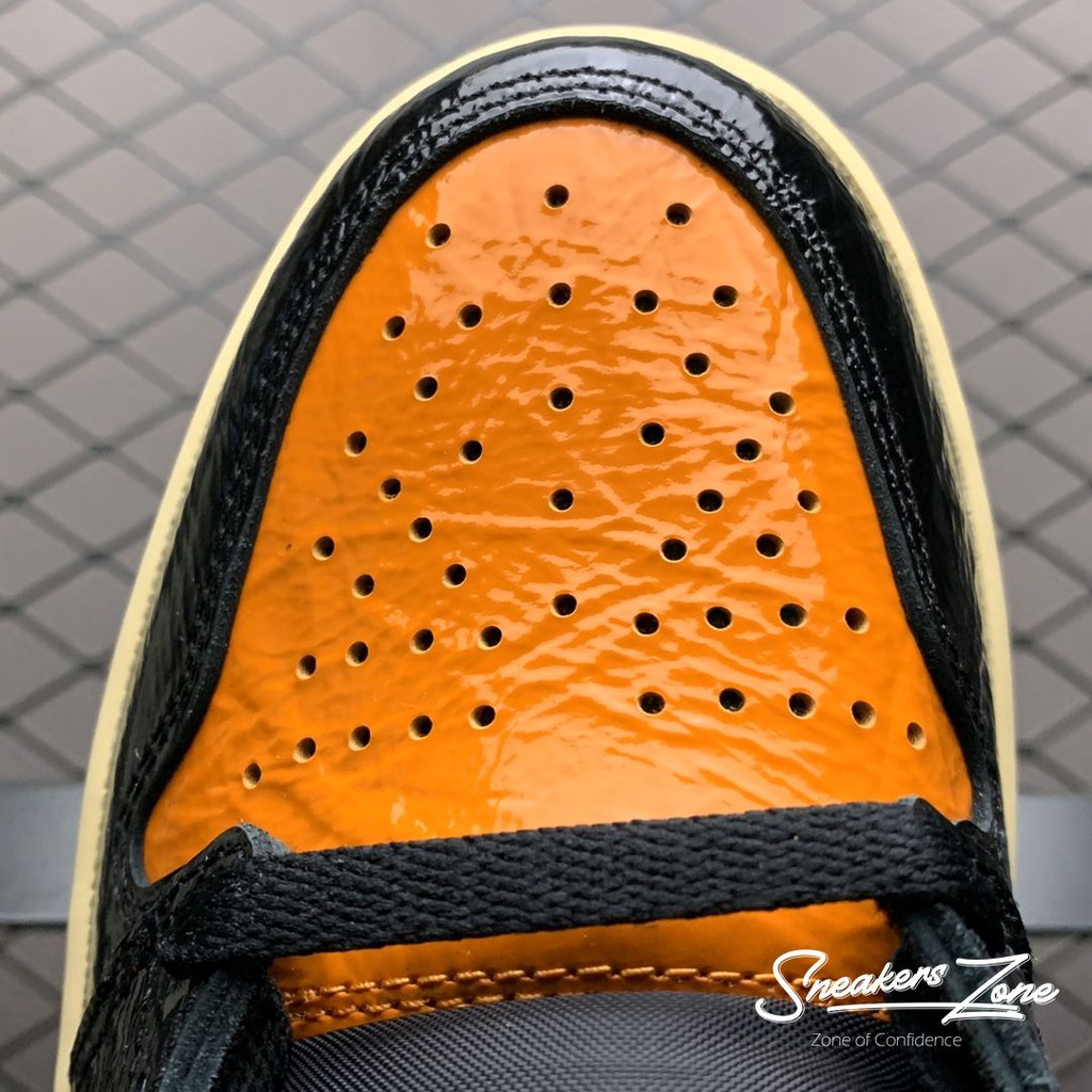 (FREESHIP+HỘP+QUÀ) Giày thể thao AIR JORDAN 1 Retro High Shattered Backboard 3.0 màu cam đen mũi cam da bóng